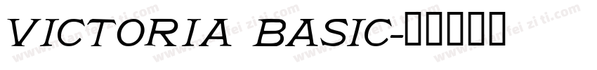 Victoria Basic字体转换